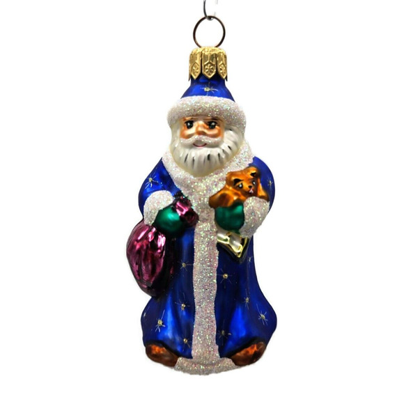Christopher Radko Petite Pere Noel Santa Claus Christmas Tree Ornament 98-024-0 - Picture 1 of 8